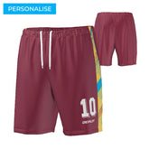 STRIDE SHORTS 10 - MAROON